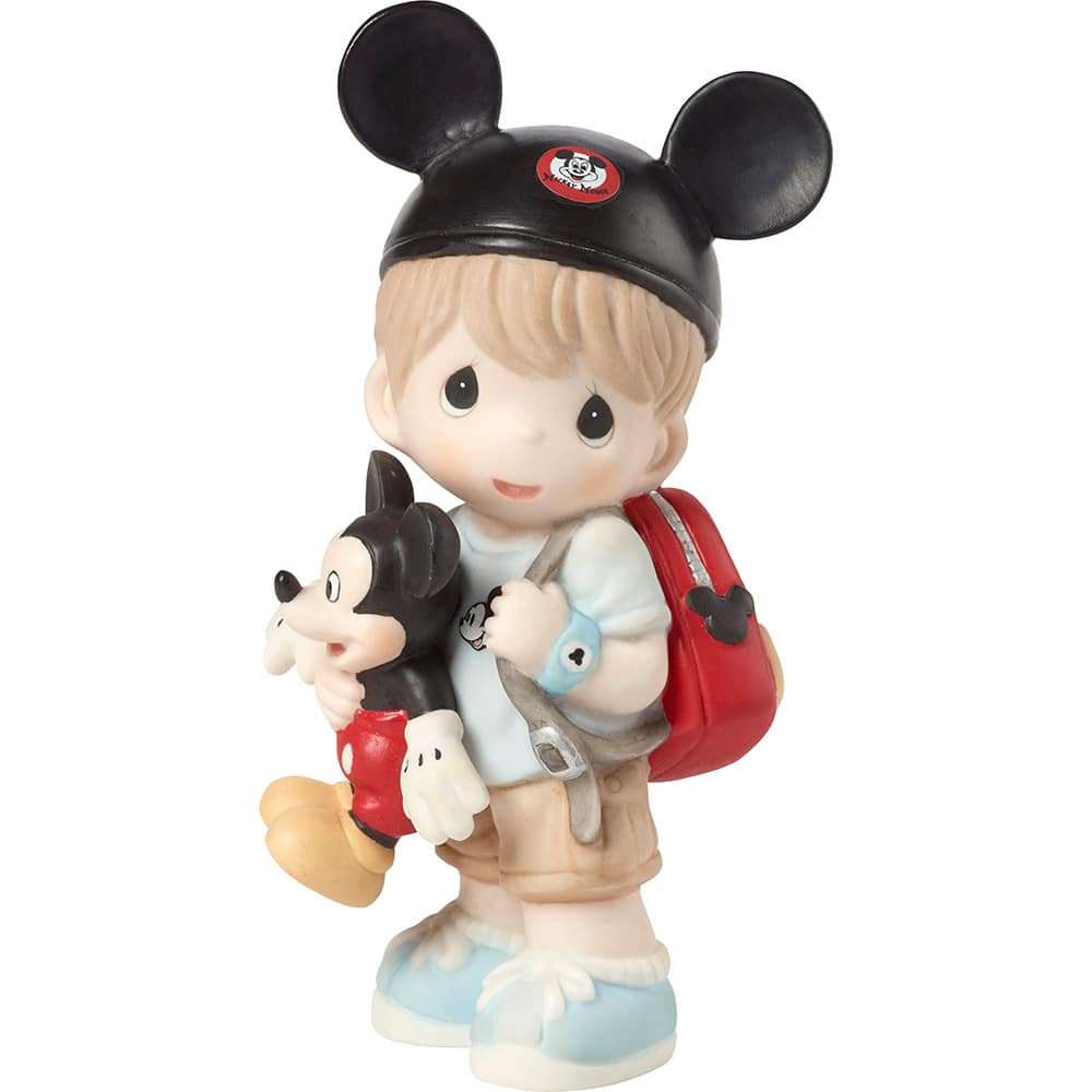 Precious Moments Disney&#xAE; Dreamer Boy With Mickey Mouse Bisque Porcelain Figurine